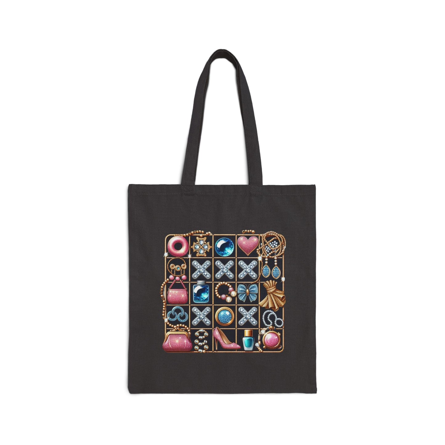 Tic Tac Tote Cotton Canvas Tote Bag