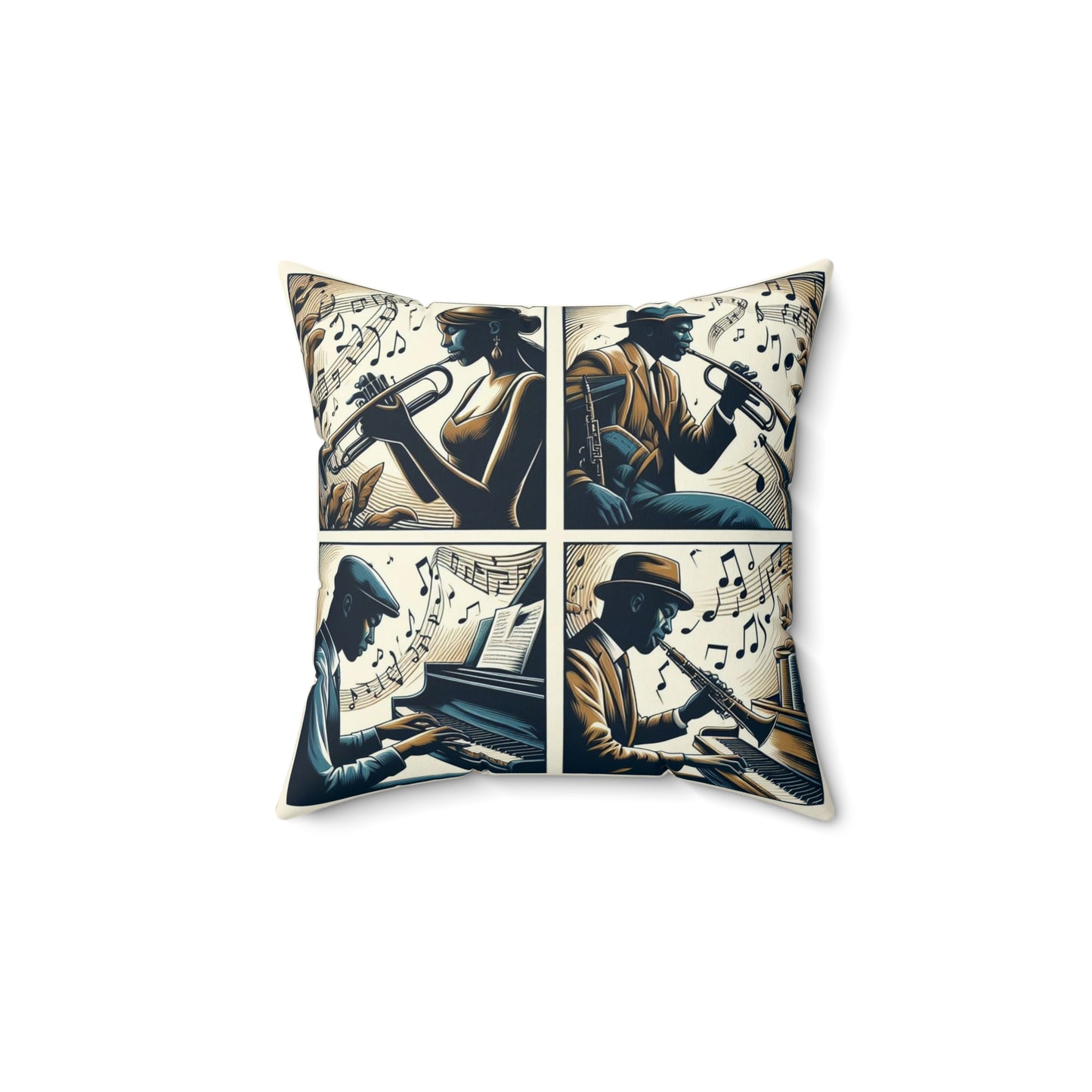 Jazz Is Life" - 2 Sided Print - Album Center Pillow