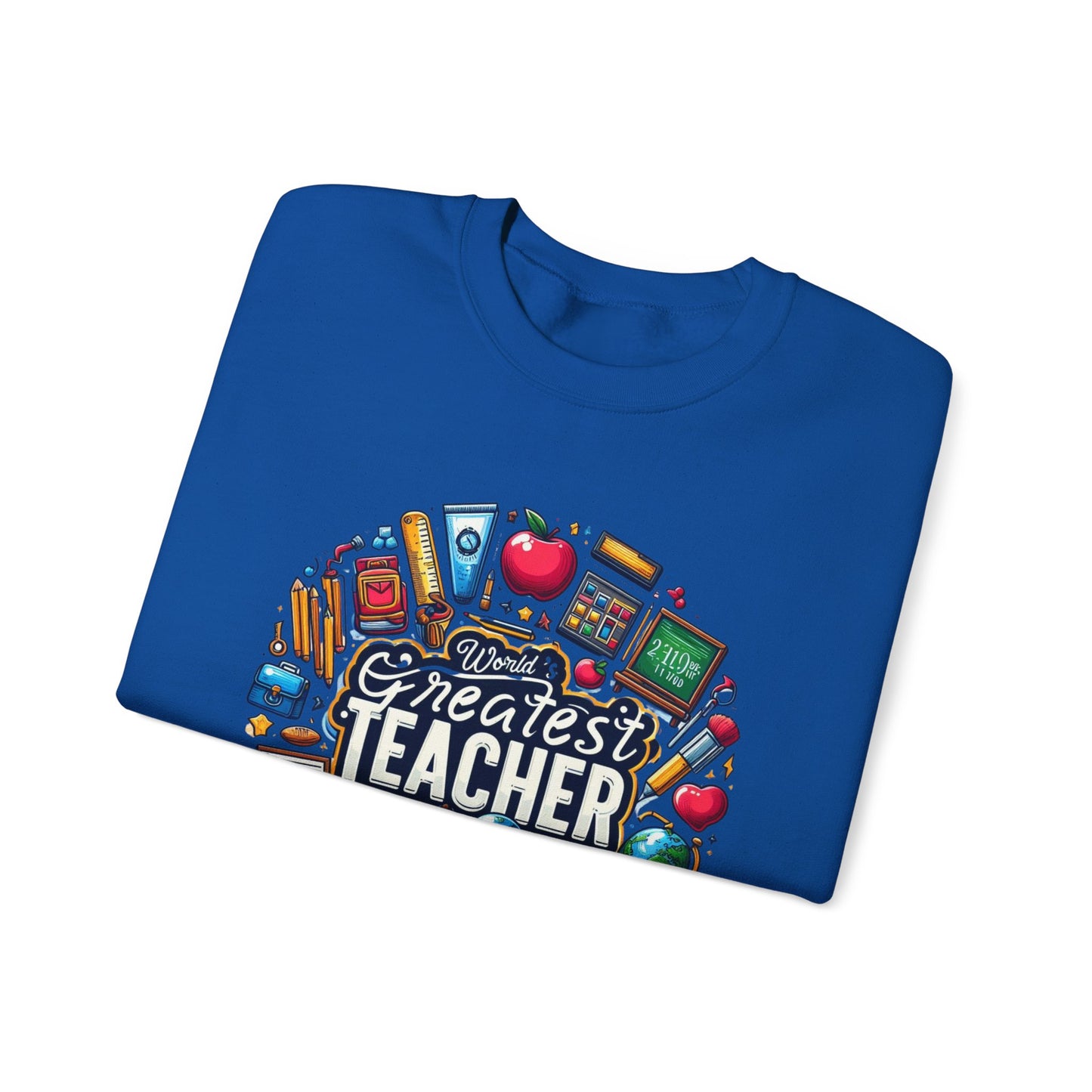 World's Greatest Teacher - Unisex Heavy Blend™ Crewneck Sweatshirt (G2)
