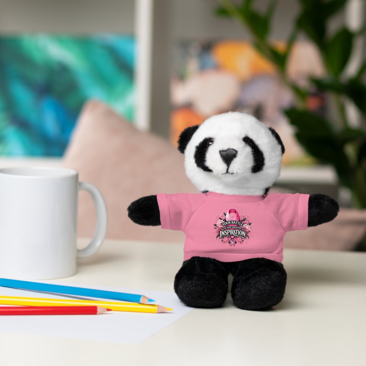 Breast Cancer Awareness Stuffed Animals with Tee