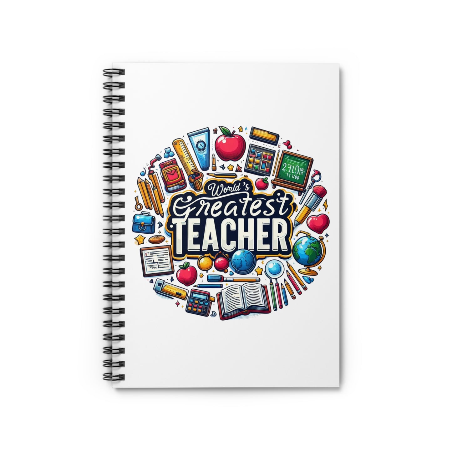 World's Best Teacher - Spiral Notebook - Ruled Line (G2)