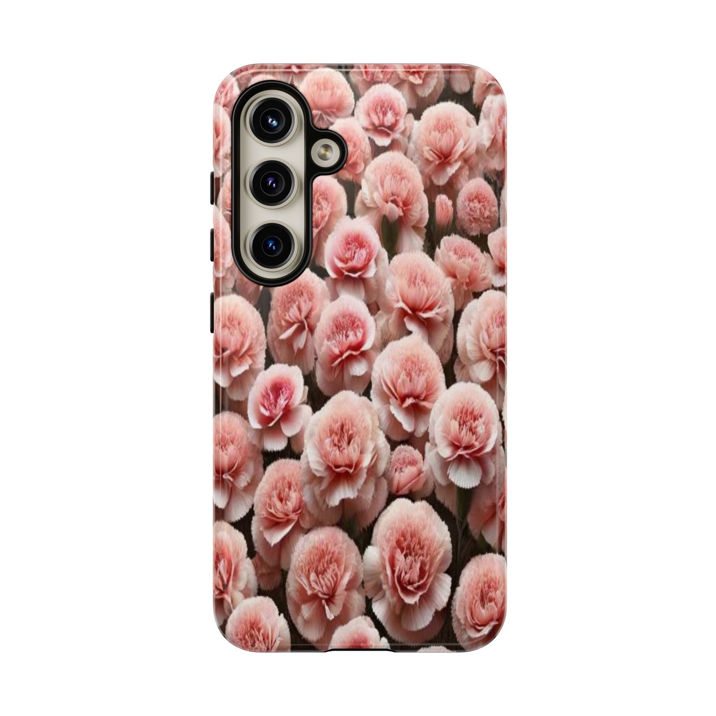 Pink Carnations - Durable Tough Phone Cases