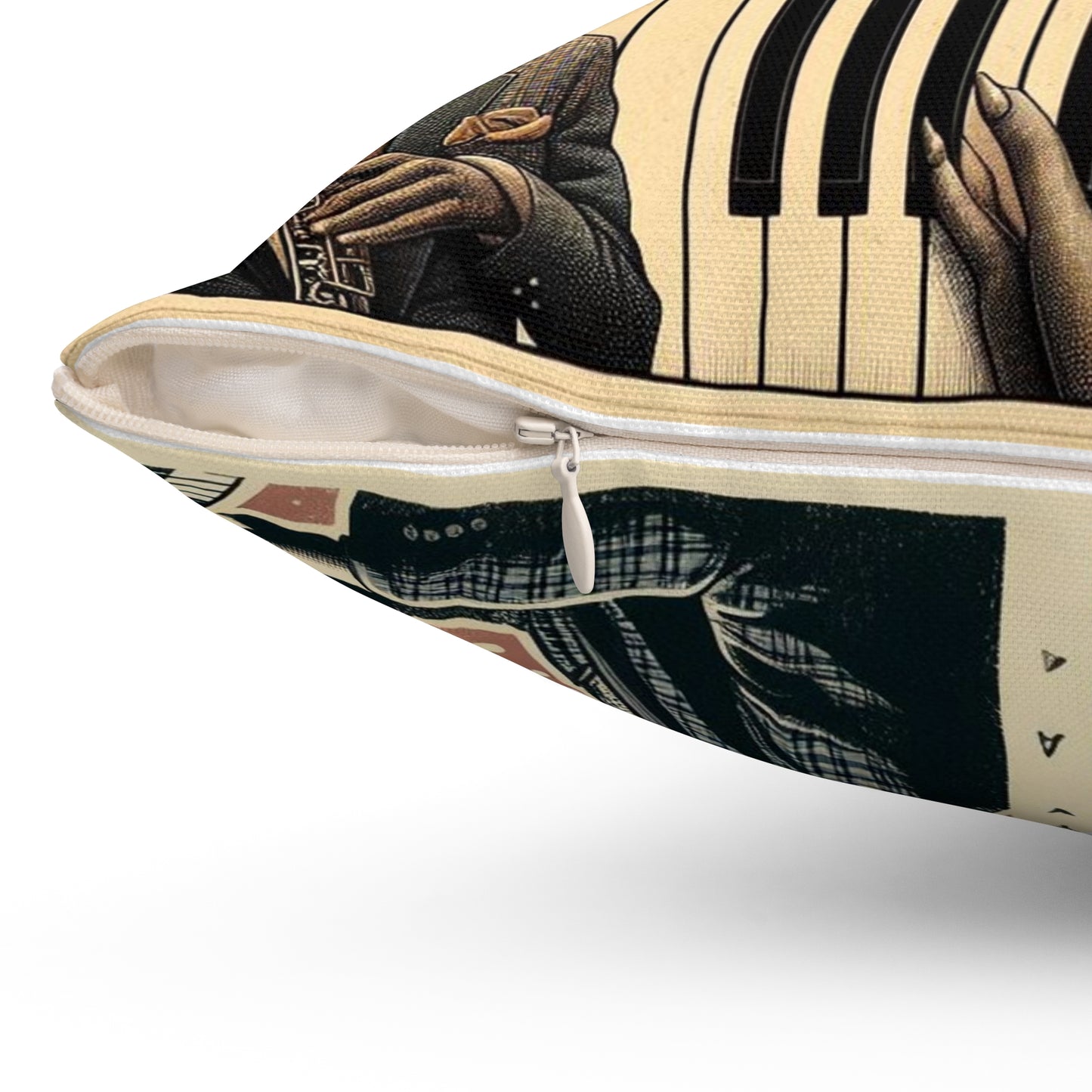 Jazz Is Life - 2 Sided Print - Reversible - Album Center Pillow