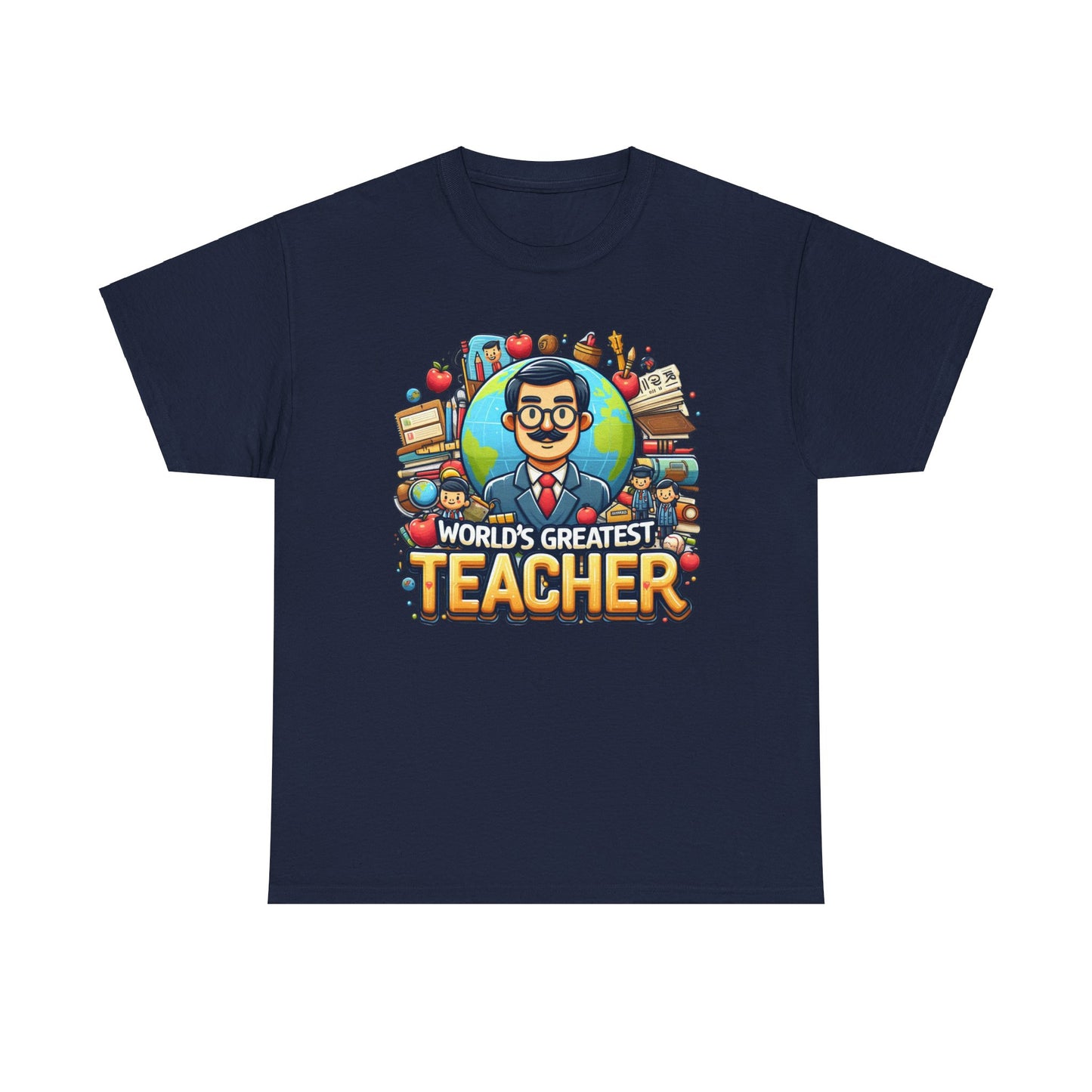 World's Greatest Teacher - Unisex Heavy Cotton Tee (G1)