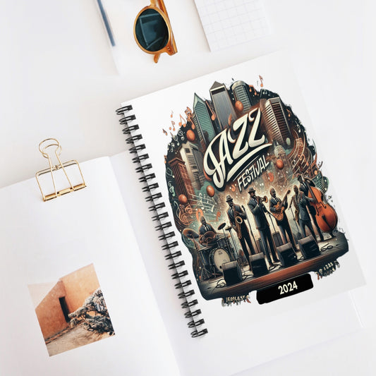 Jazz Festival 2024 Spiral Notebook - Ruled Line