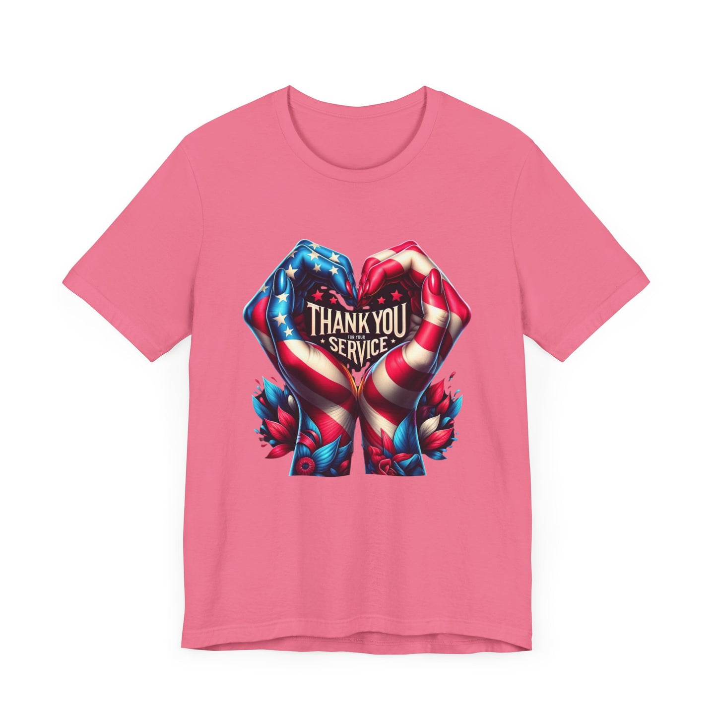 "Thank You For Your Service" - Both Sides Printed - Short Sleeve Tee