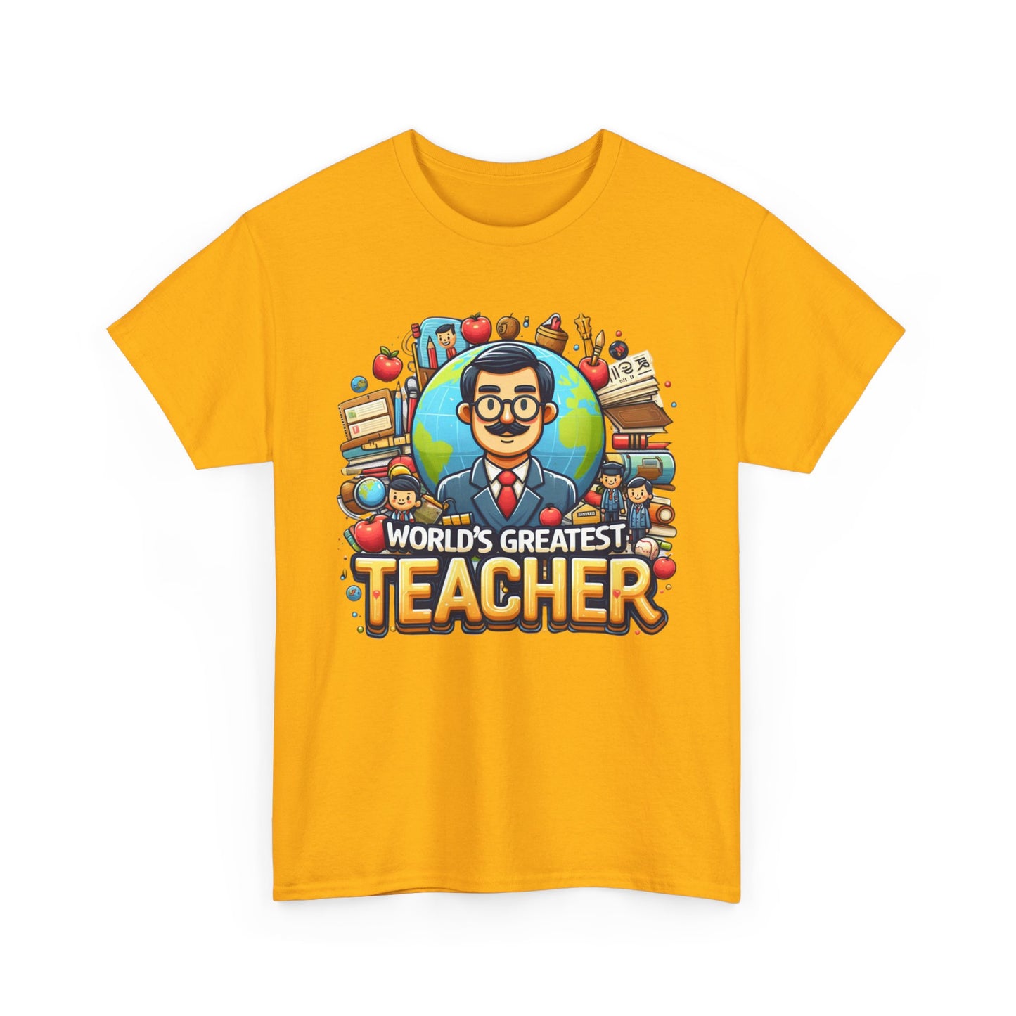 World's Greatest Teacher - Unisex Heavy Cotton Tee (G1)