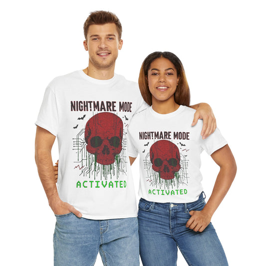 NIGHTMARE MODE ACTIVATED TShirt (Red Skull)