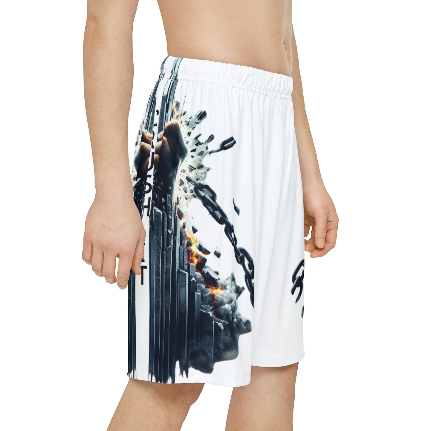 CRUSH IT! - Men’s Sports Shorts - White