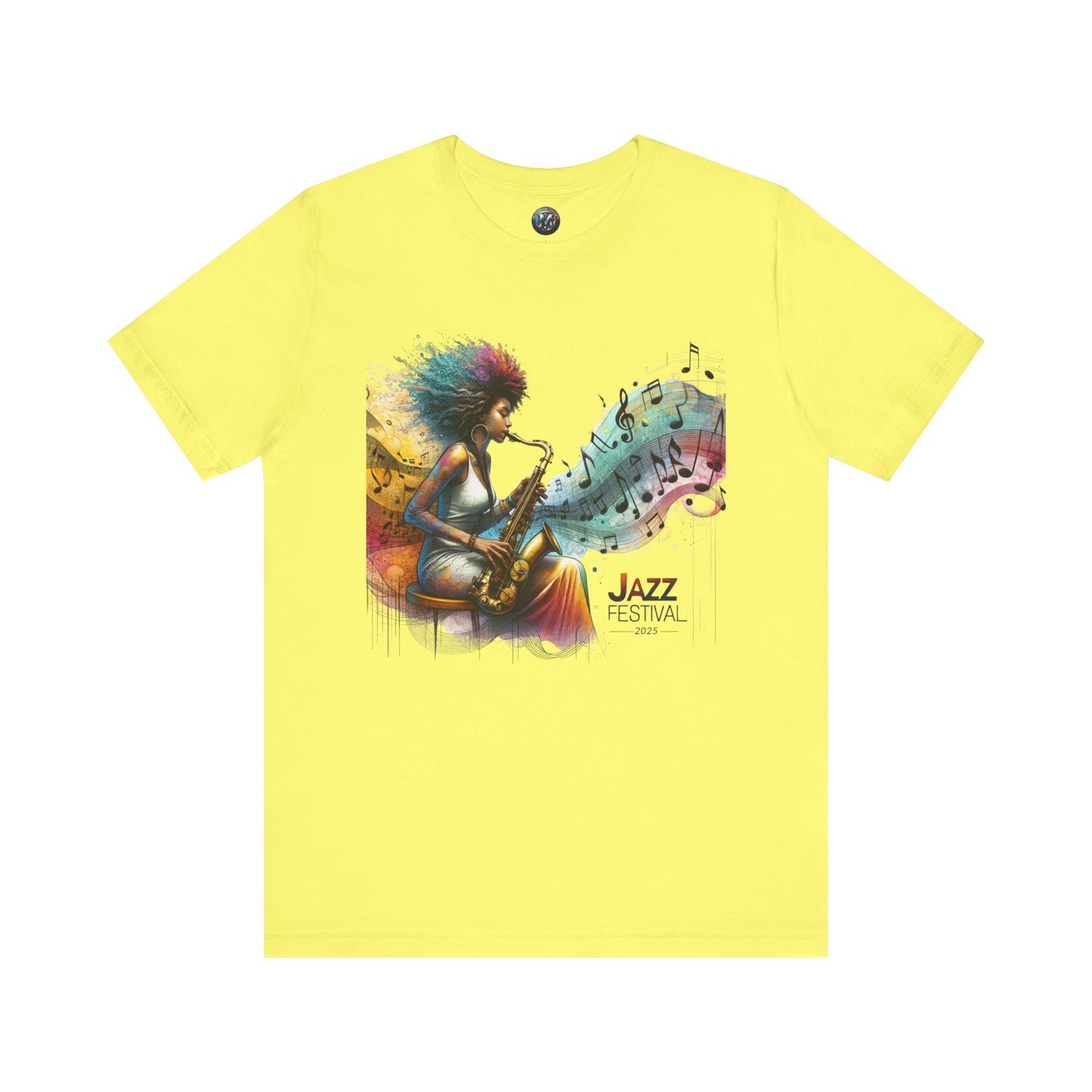 "Saxy Lady" Jazz Festival 2025 - Short Sleeve Tee - Both Sides Printed