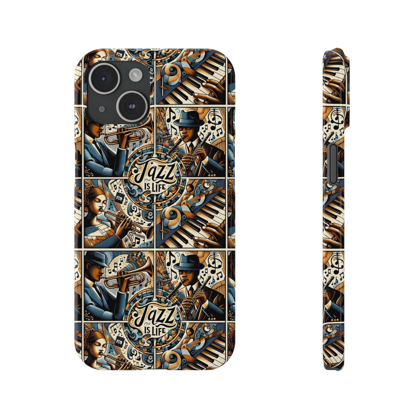 iPhone Slim Phone Cases - Jazz Is Life