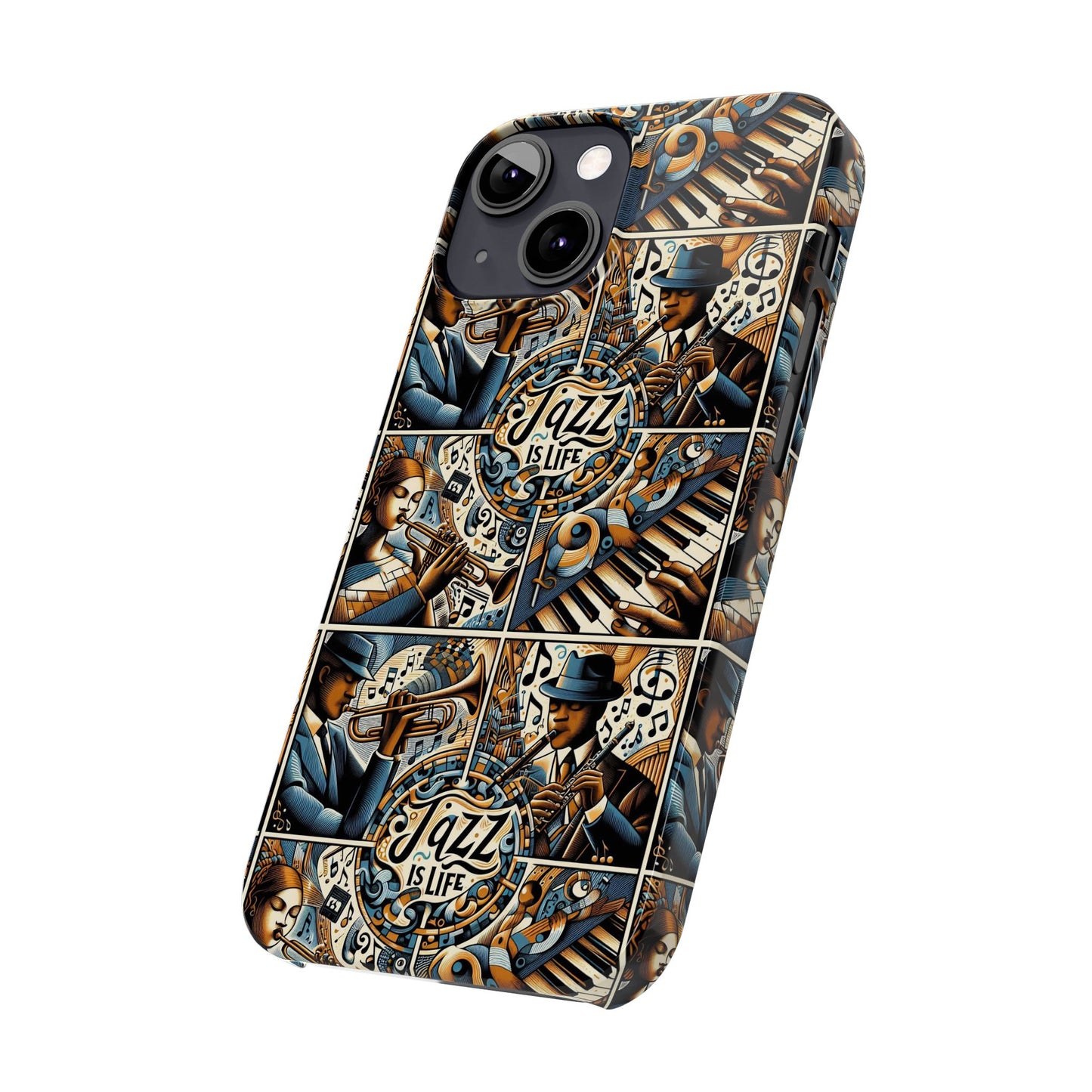 iPhone Slim Phone Cases - Jazz Is Life