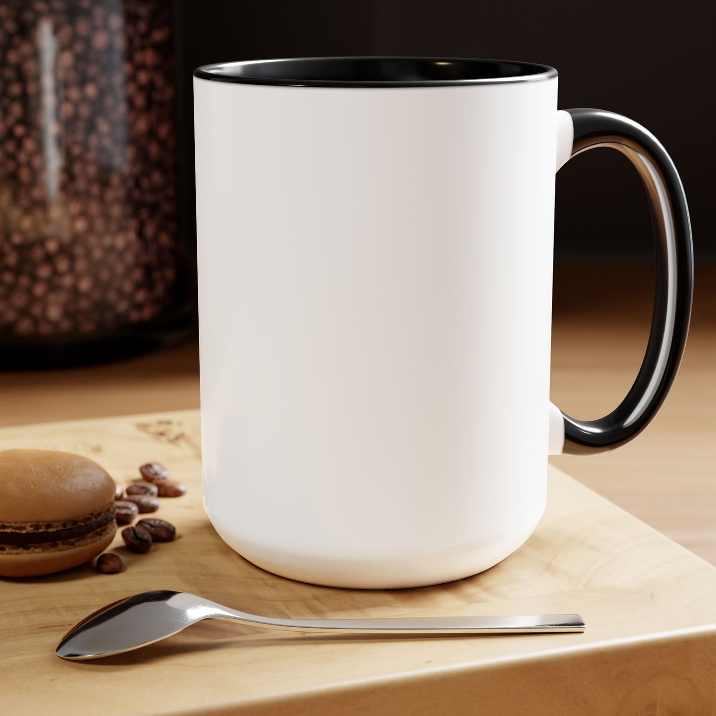 World's Greatest Teacher - Two-Tone Coffee Mugs, 15oz, (LeftG2)