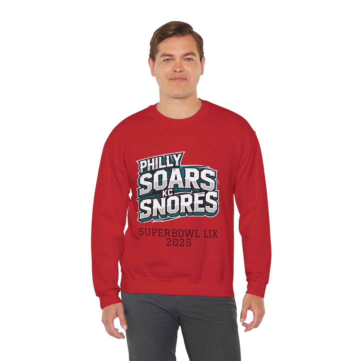 Philly Soars - KC Snores - Black Letters Unisex Heavy Blend™ Crewneck Sweatshirt