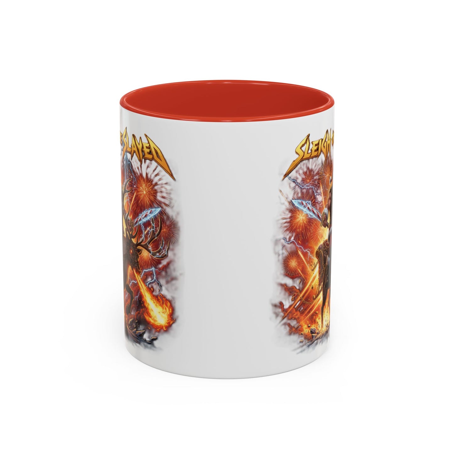 "Sleigh or Be Slayed" Mug | Ceramic Coffee Cup | Holiday Mug