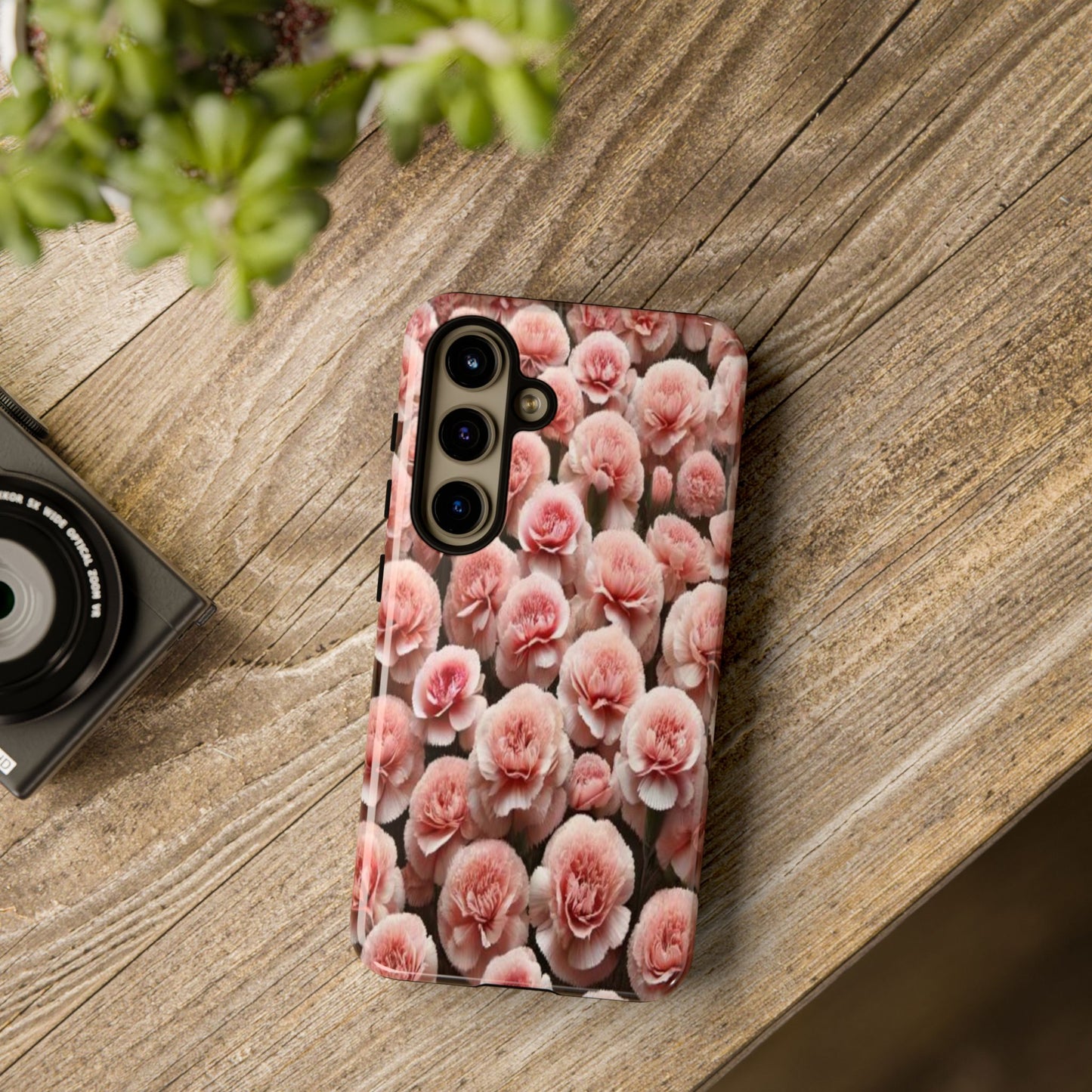 Pink Carnations - Durable Tough Phone Cases