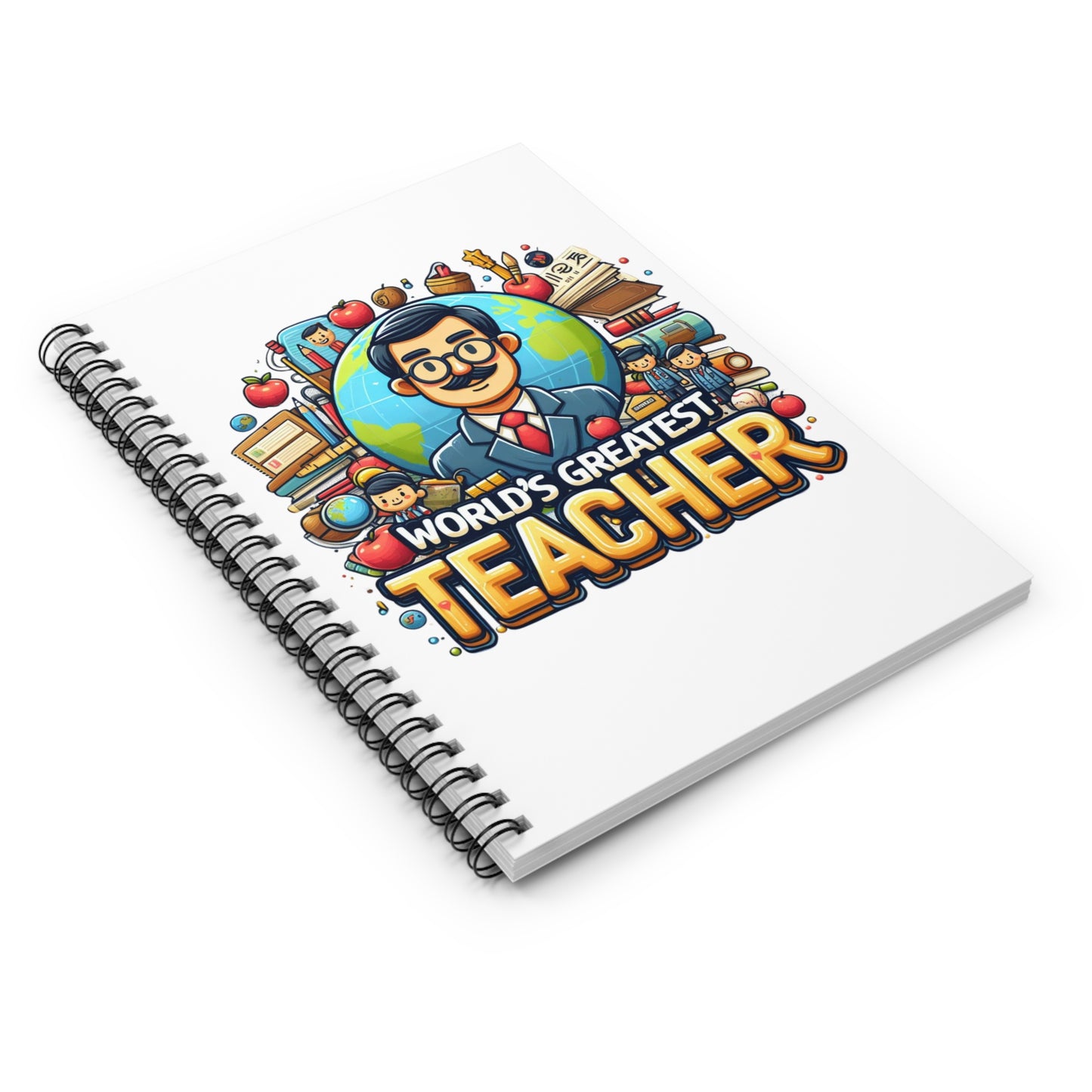 World's Best Teacher - Spiral Notebook - Ruled Line (G1)