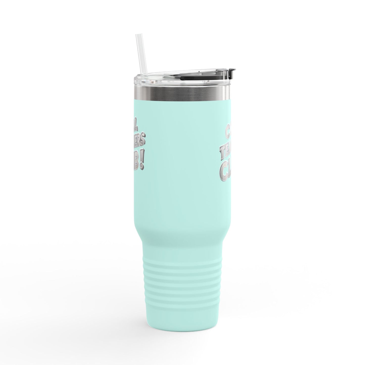 Cool Teacher's Club, Spill-proof, 40oz Stainless Steel Insulated Travel Mug