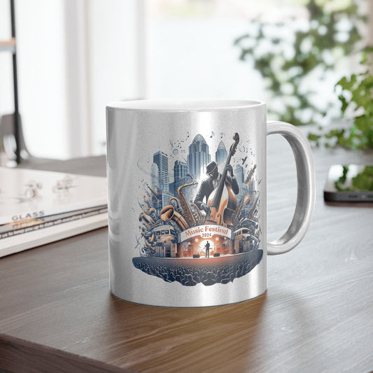 Music Festival 2024 - Metallic Mug (Silver\Gold) - Customizable