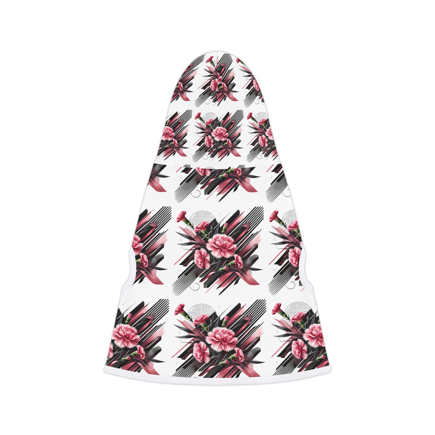 Pink Carnations Pet Hoodie