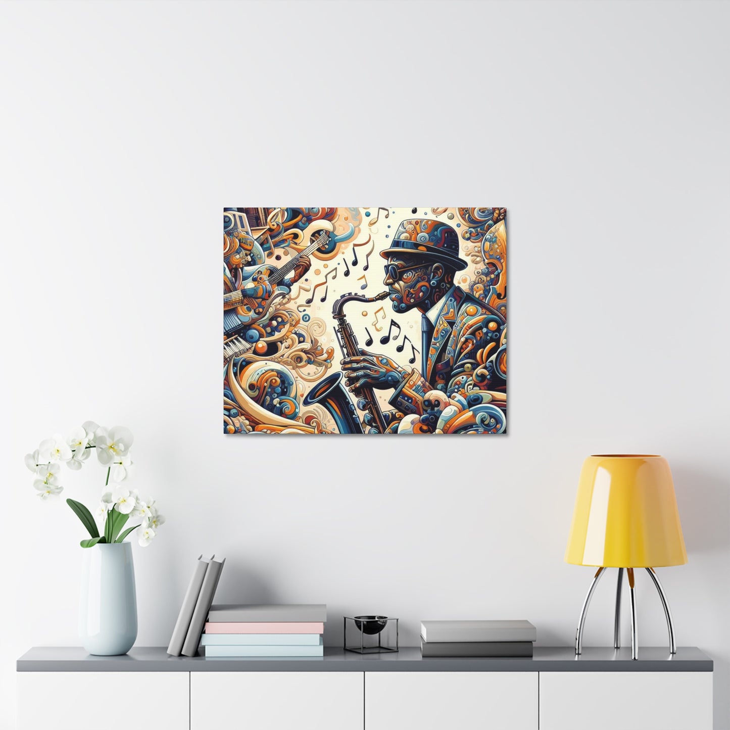 Vibing - Front and Side Printed Wall Art on Stretched Canvas
