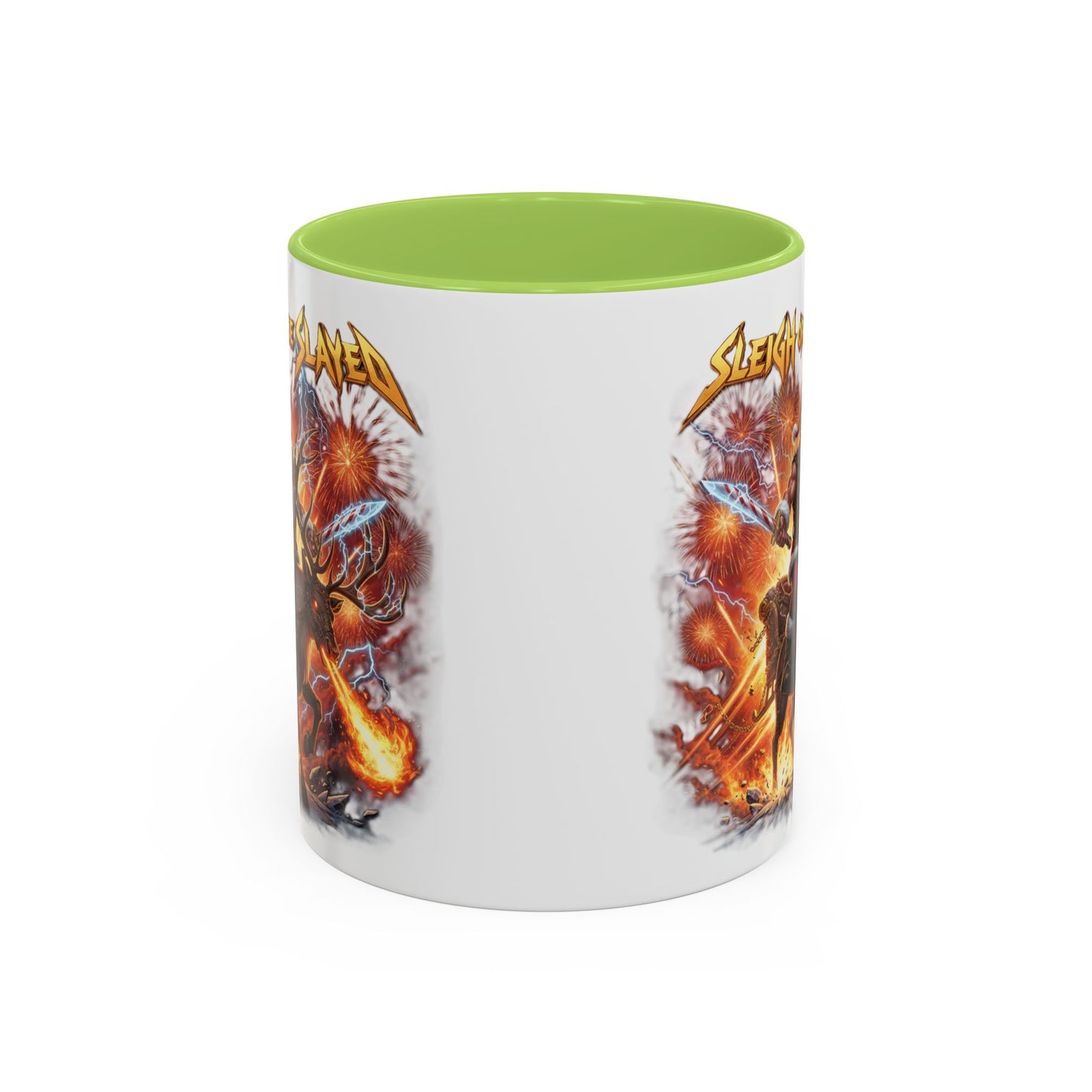 "Sleigh or Be Slayed" Mug | Ceramic Coffee Cup | Holiday Mug