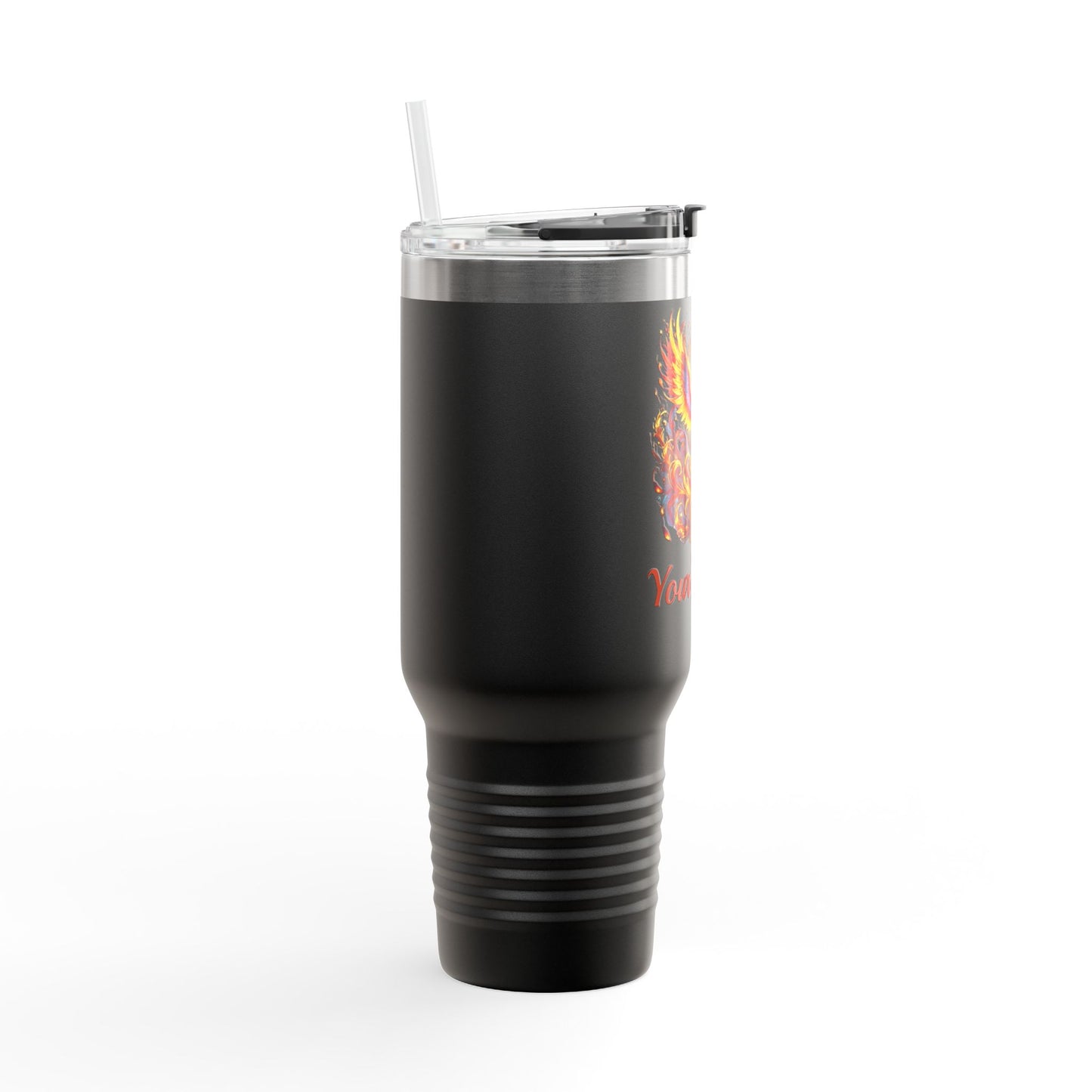 Personalized, Ember Phoenix, 40oz Stainless Steel, Spillproof, Double-Insulated Travel Mug