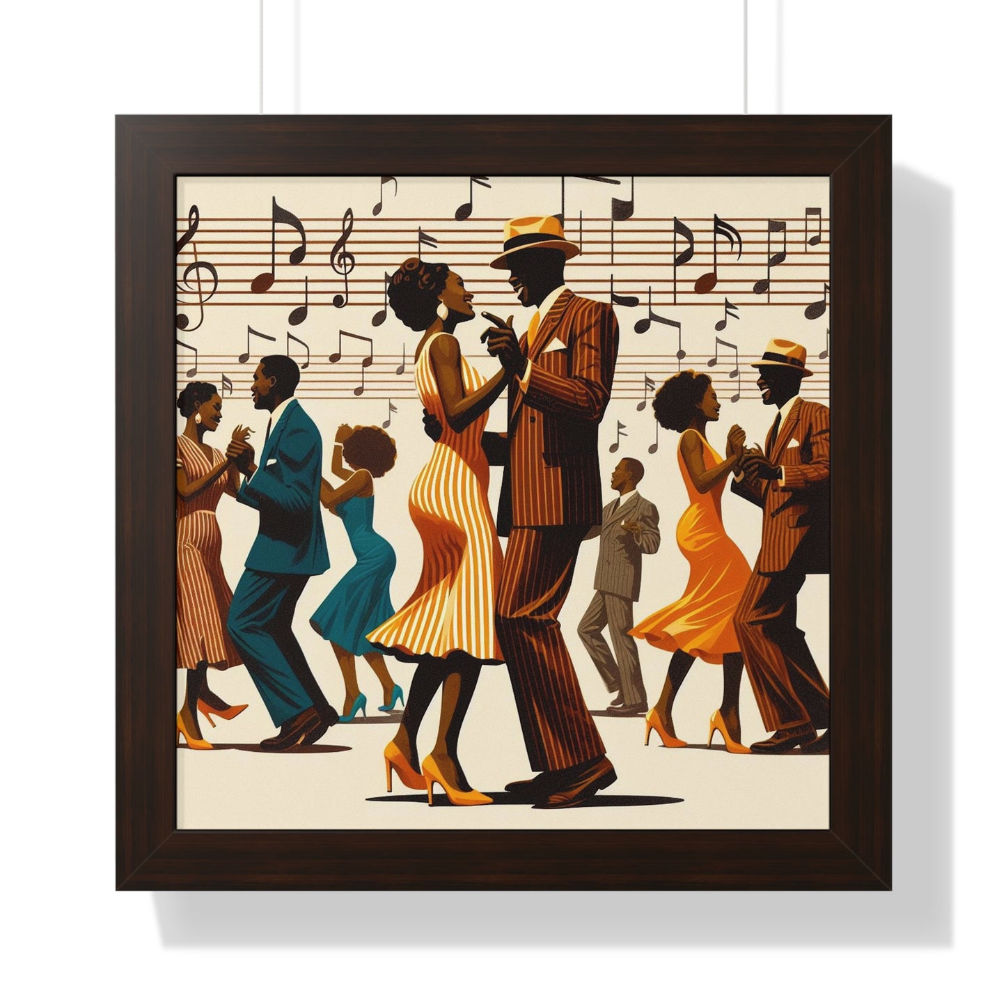 Those Brown Eyes -  Unique Wall Art - Framed Vertical Poster