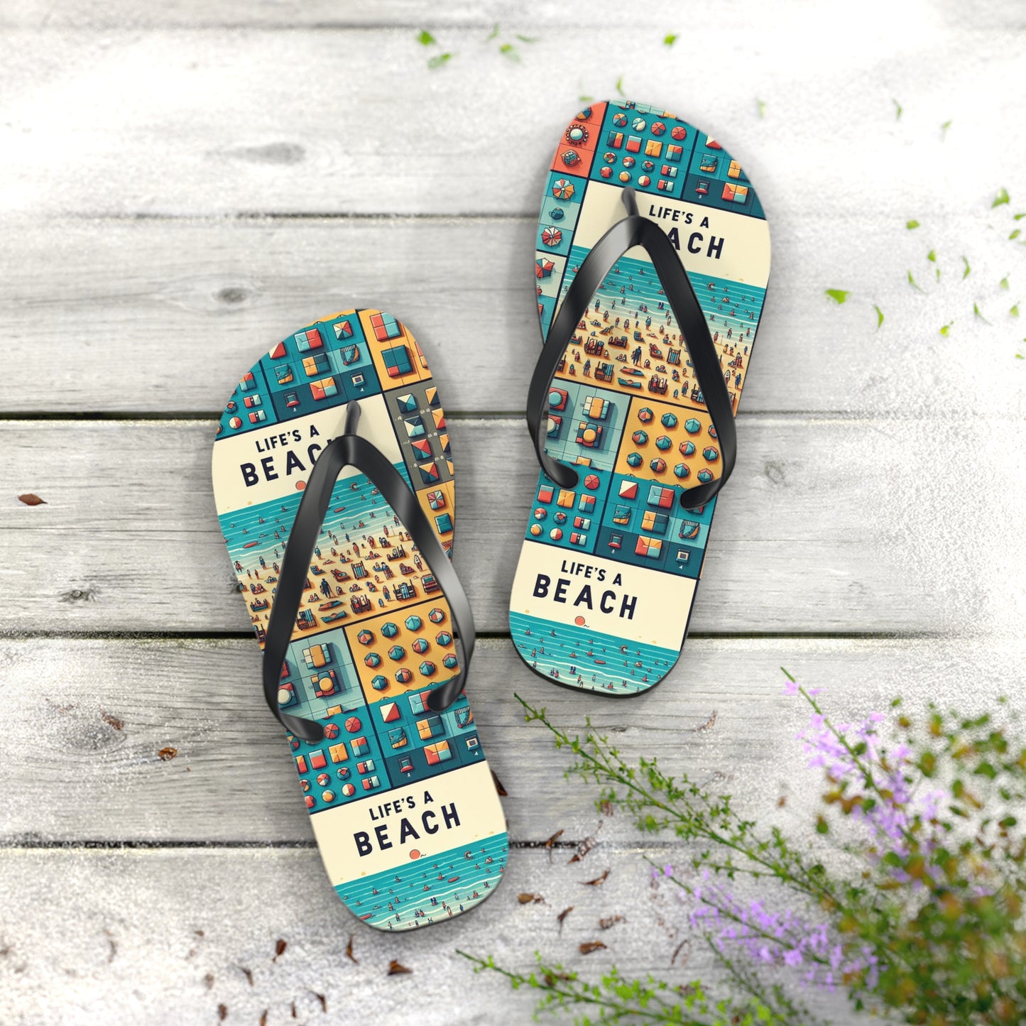 Life's A Beach Flip Flops