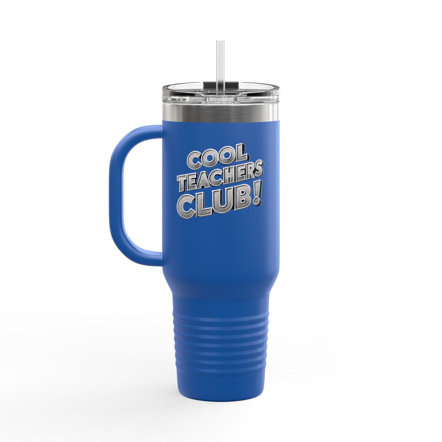 Cool Teacher's Club, Spill-proof, 40oz Stainless Steel Insulated Travel Mug