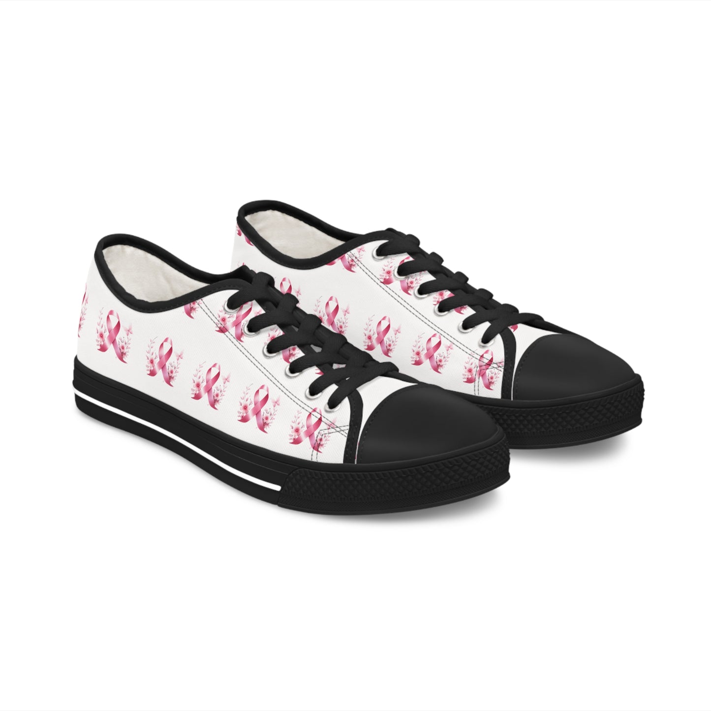 Breast Cancer Awareness Women's Low Top Sneakers