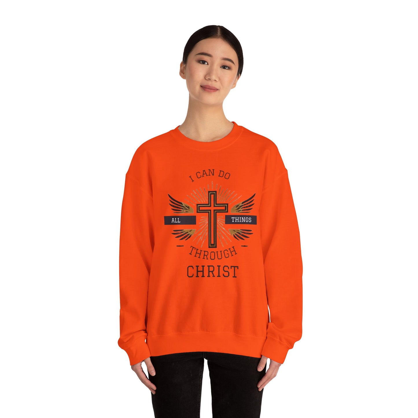 All Things Through Christ Unisex Heavy Blend™ Crewneck Sweatshirt
