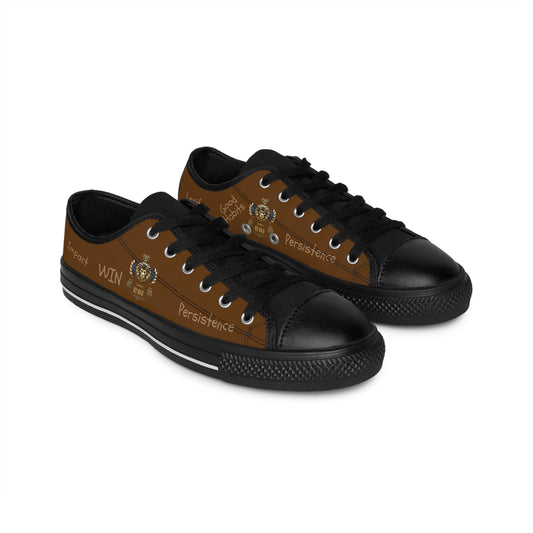 1000%ROI Motivational Men's Sneakers In Brown