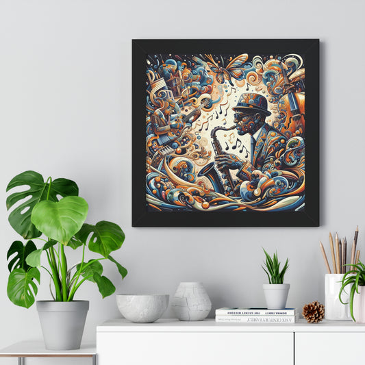 Vibing -  Unique Wall Art - Framed Vertical Poster