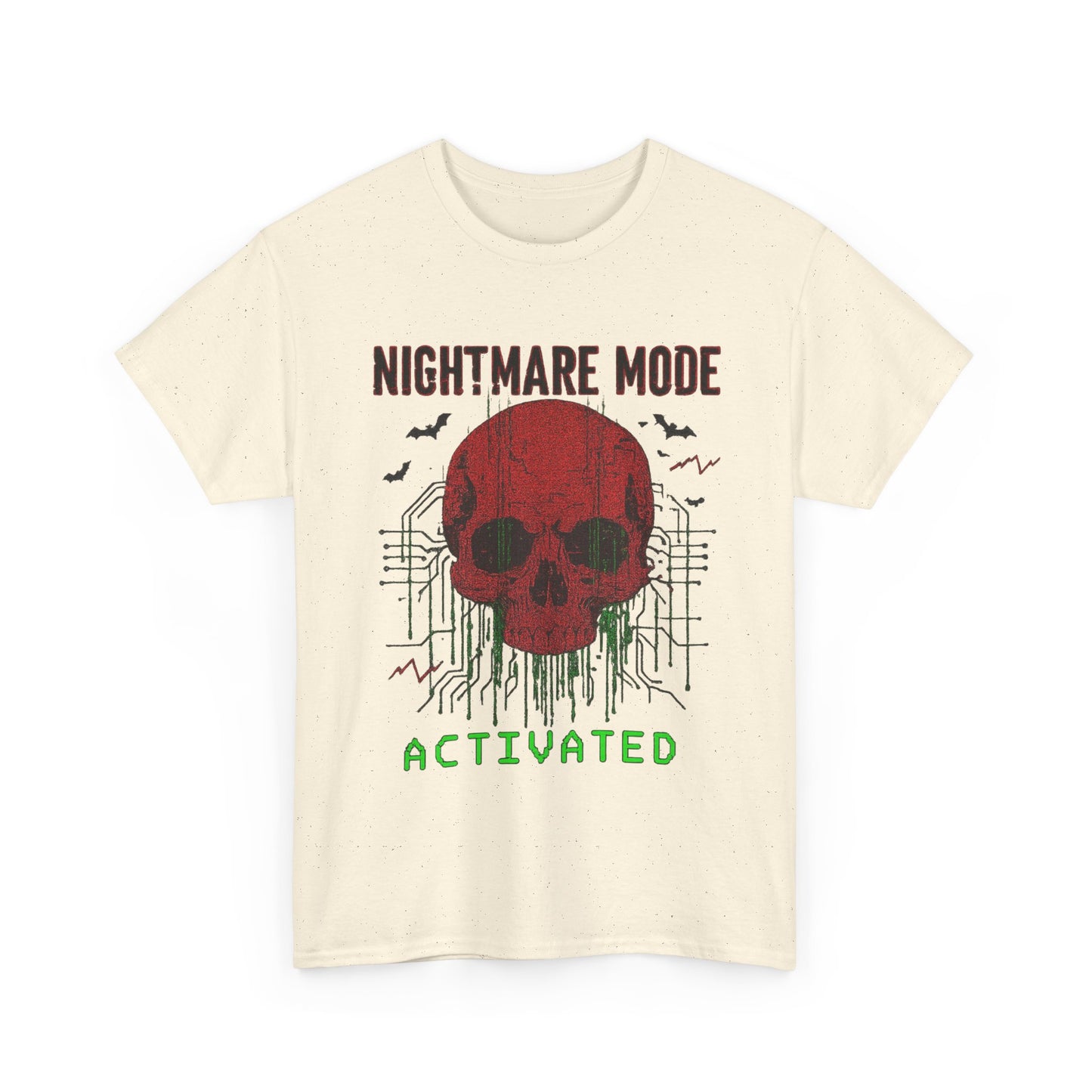 NIGHTMARE MODE ACTIVATED TShirt (Red Skull)