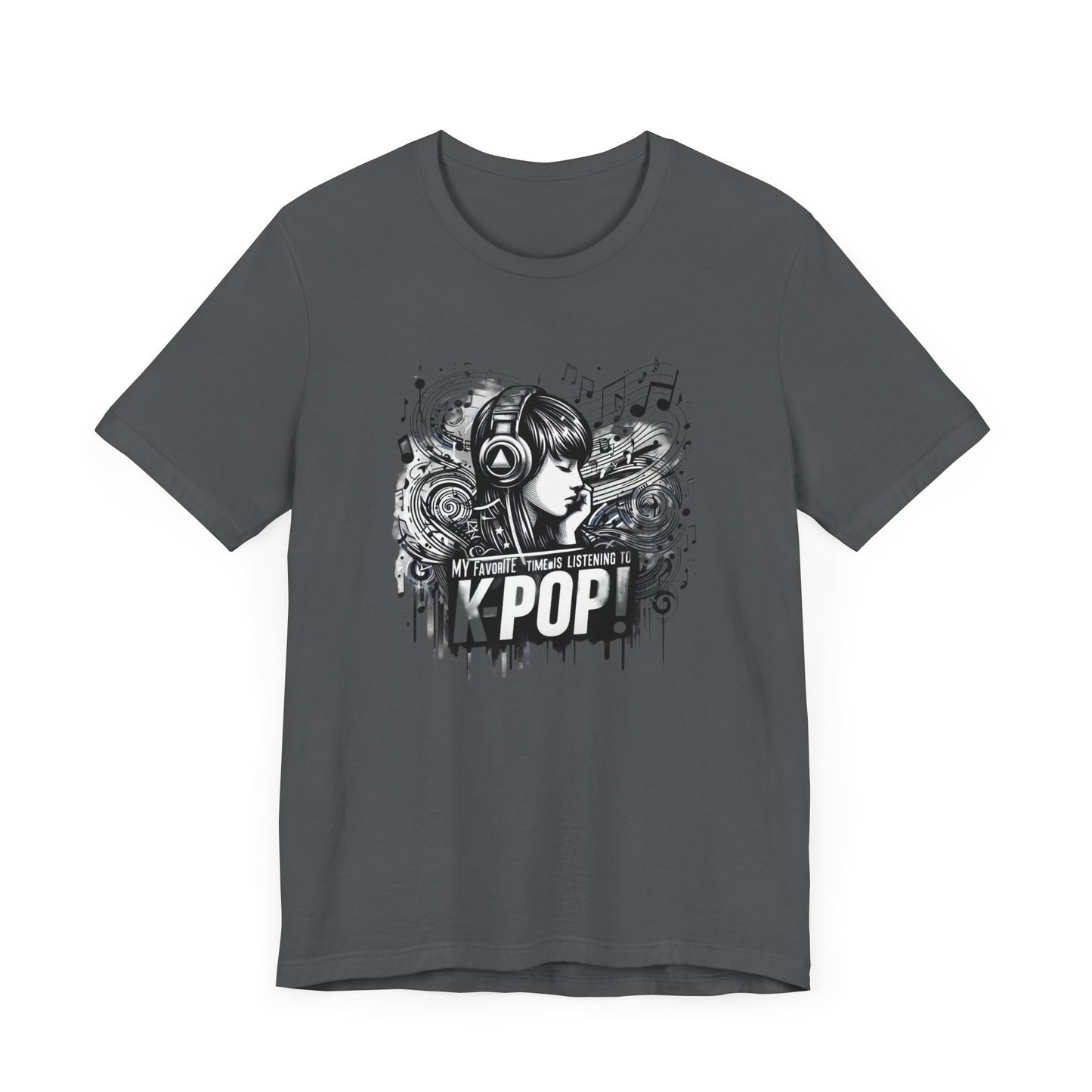 Listening to KPop - Unisex Jersey Short Sleeve Tee