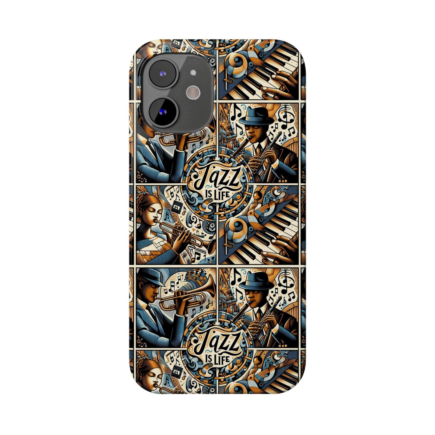 iPhone Slim Phone Cases - Jazz Is Life