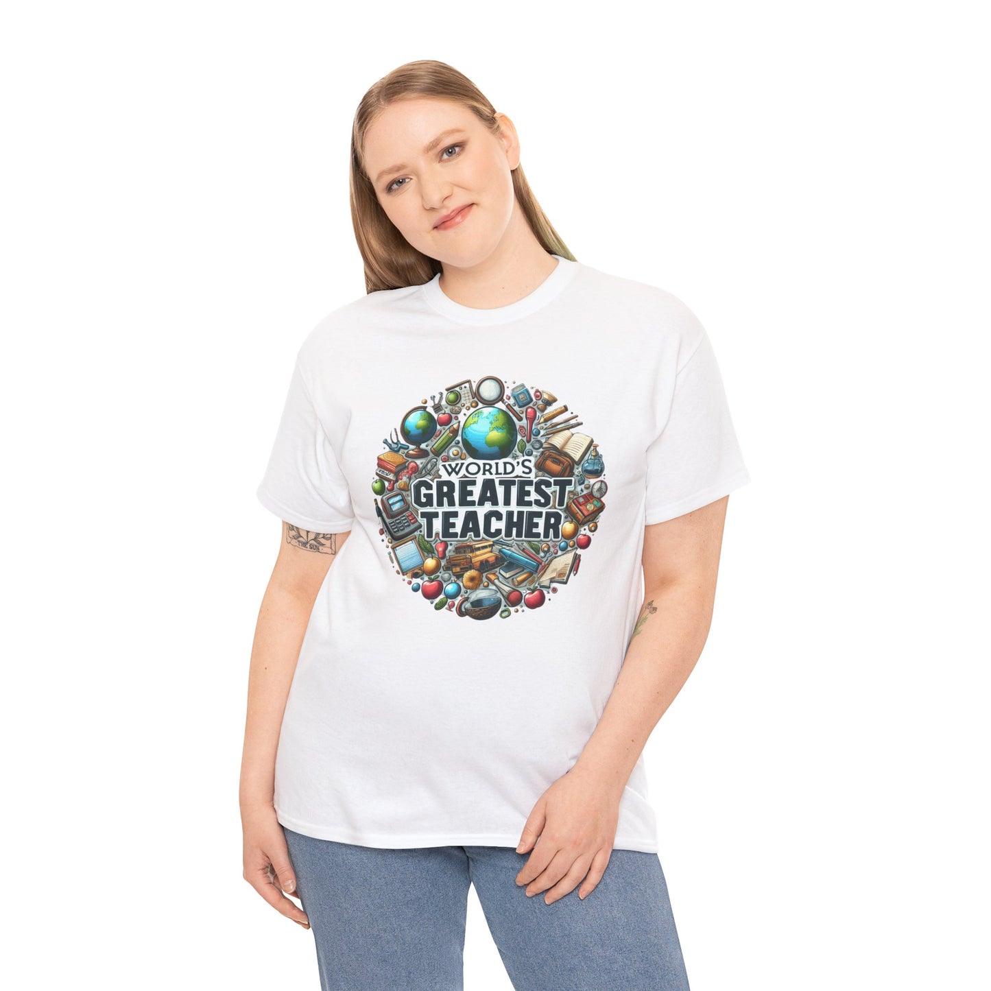 World's Greatest Teacher - Unisex Heavy Cotton Tee (G3)