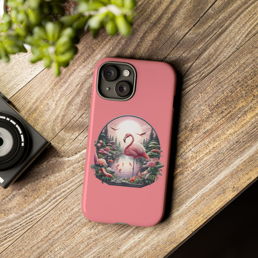 Pink Flamingo - iPhone Tough Phone Case