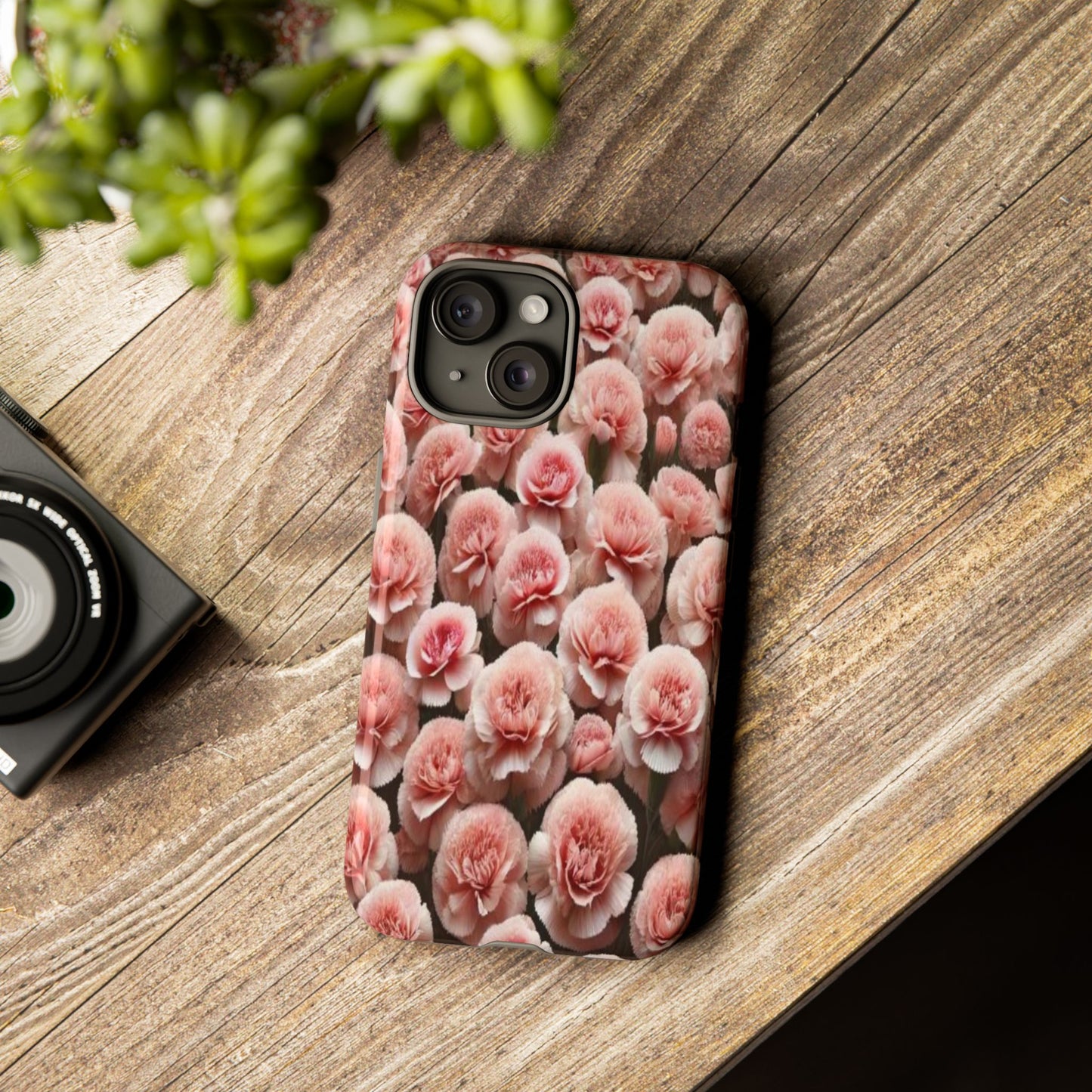 Pink Carnations - Durable Tough Phone Cases