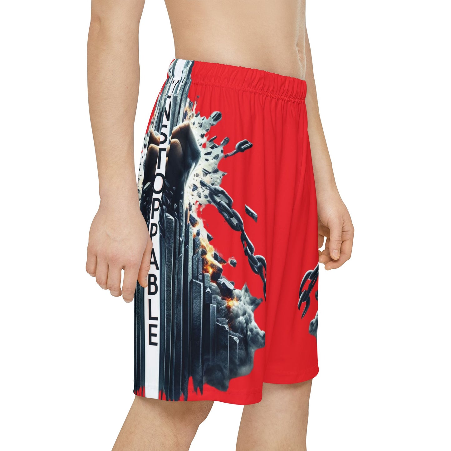 UNSTOPPABLE Men’s Sports Shorts - Red