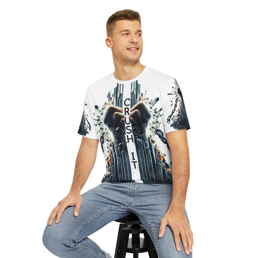 CRUSH IT! -Men's Polyester Tee - White