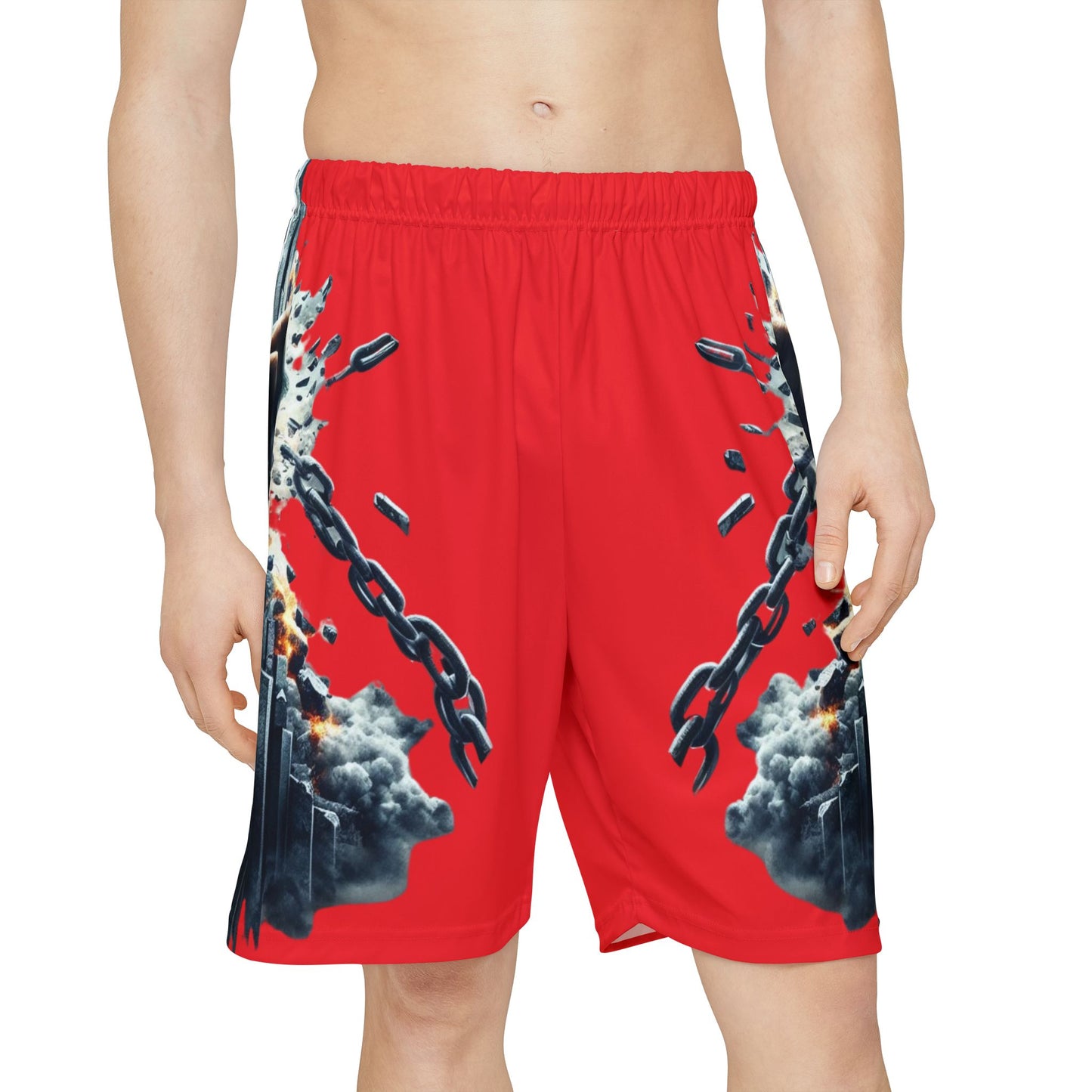 UNSTOPPABLE Men’s Sports Shorts - Red