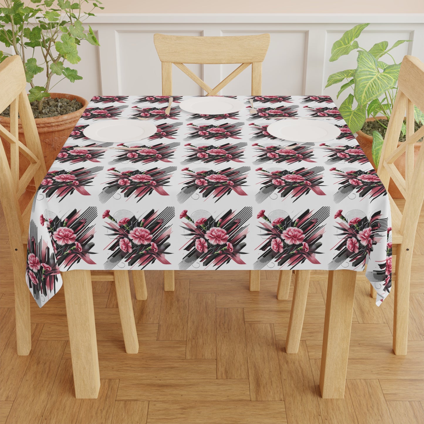 Pink Carnations Tablecloth