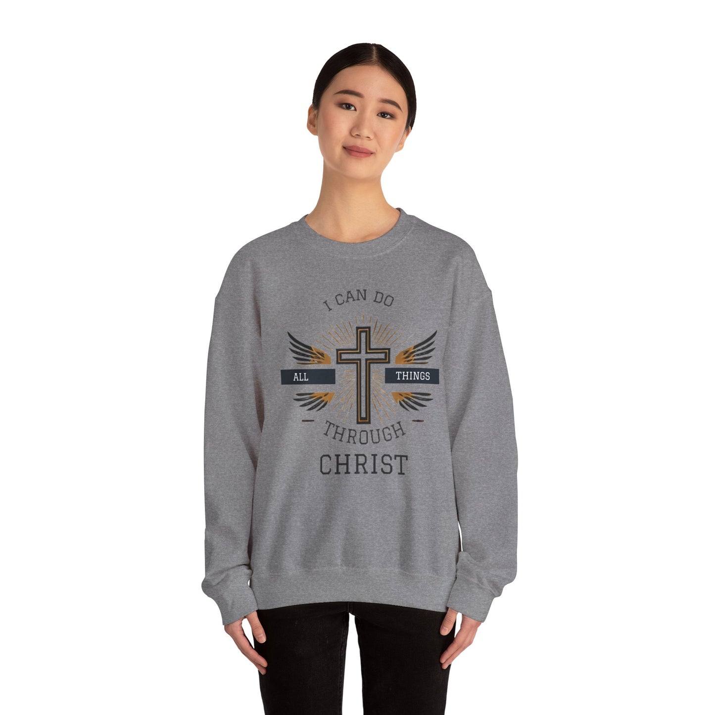 All Things Through Christ Unisex Heavy Blend™ Crewneck Sweatshirt
