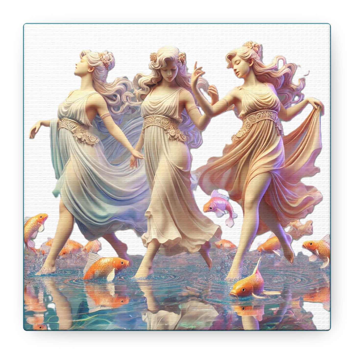 Canvas Print - Playful Greek Goddesses