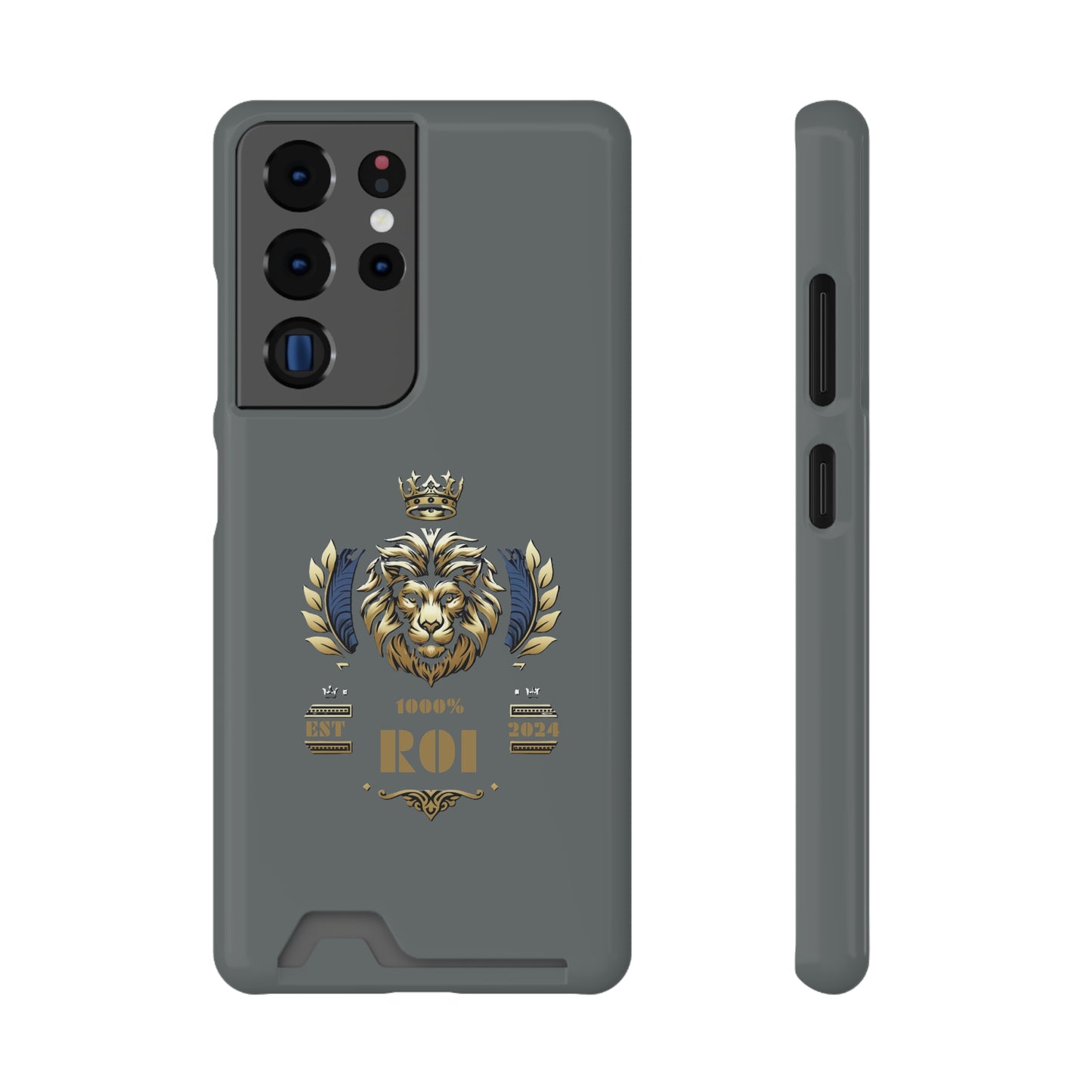 1000%ROI Phone Case With Card Holder (Compatible with iPhone 13, and Samsung Galaxy S21, S22 models)