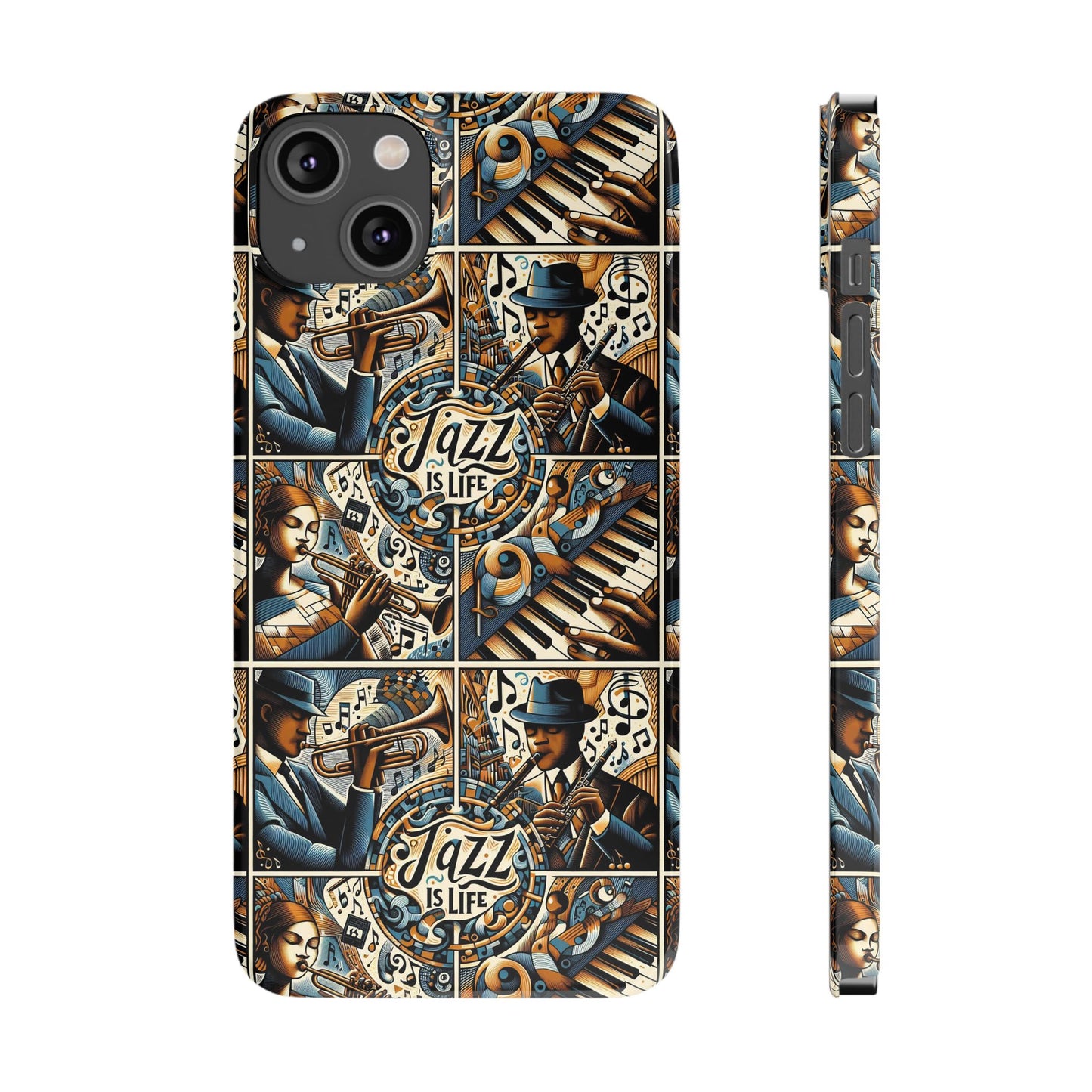 iPhone Slim Phone Cases - Jazz Is Life