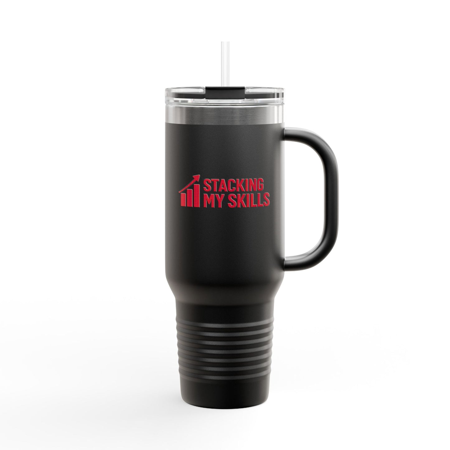 "Stacking My Skills" Motivational Travel Mug