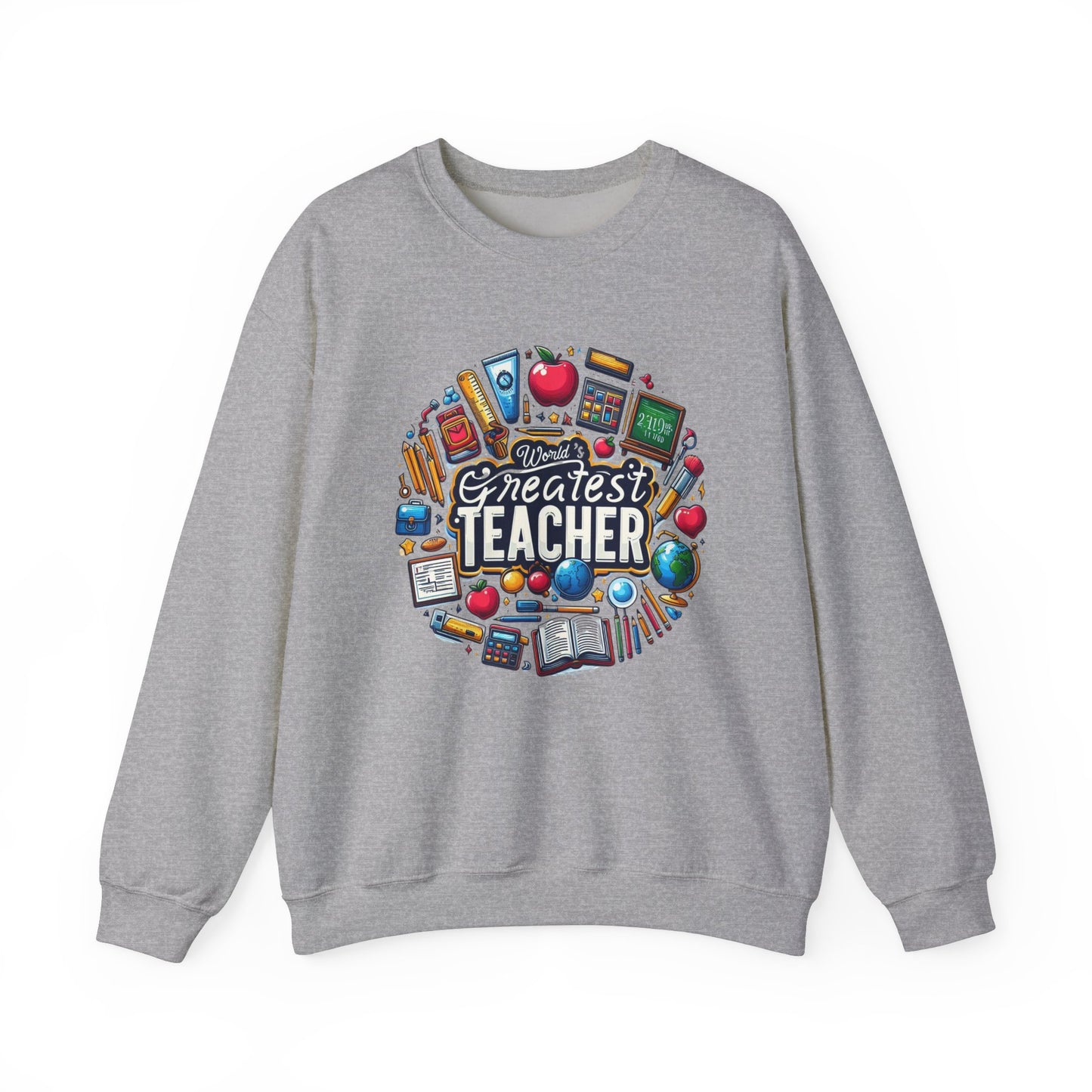 World's Greatest Teacher - Unisex Heavy Blend™ Crewneck Sweatshirt (G2)